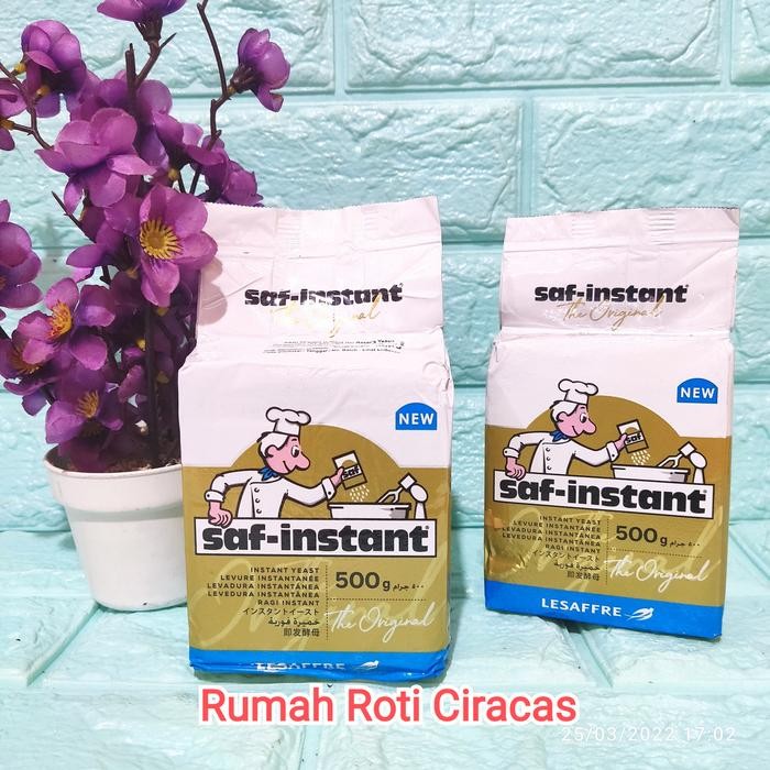 

LEZAT- Saf Instan Gold Kering 500Gr Ragi Pengembang Roti Yeast Bkn Fermipan