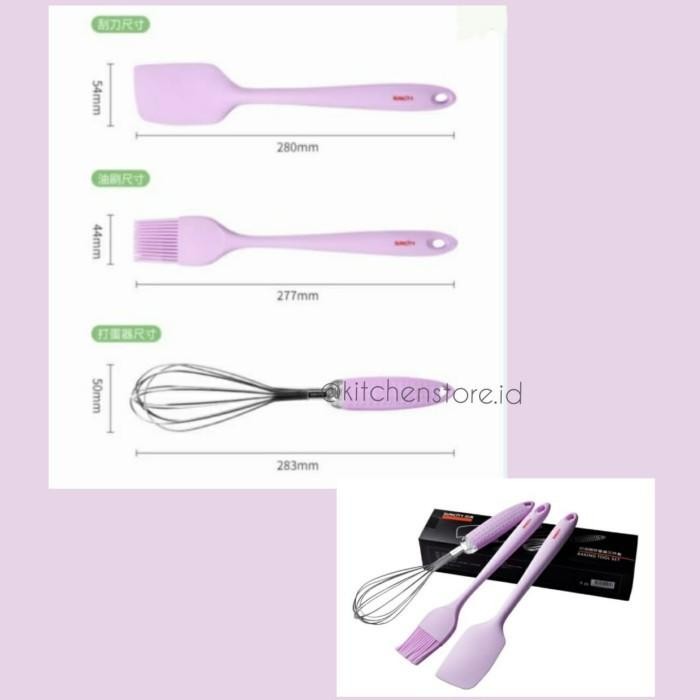 Suncity YC60116 -Baking Tool Set / Set Spatula Whisker Kuas Silikon
