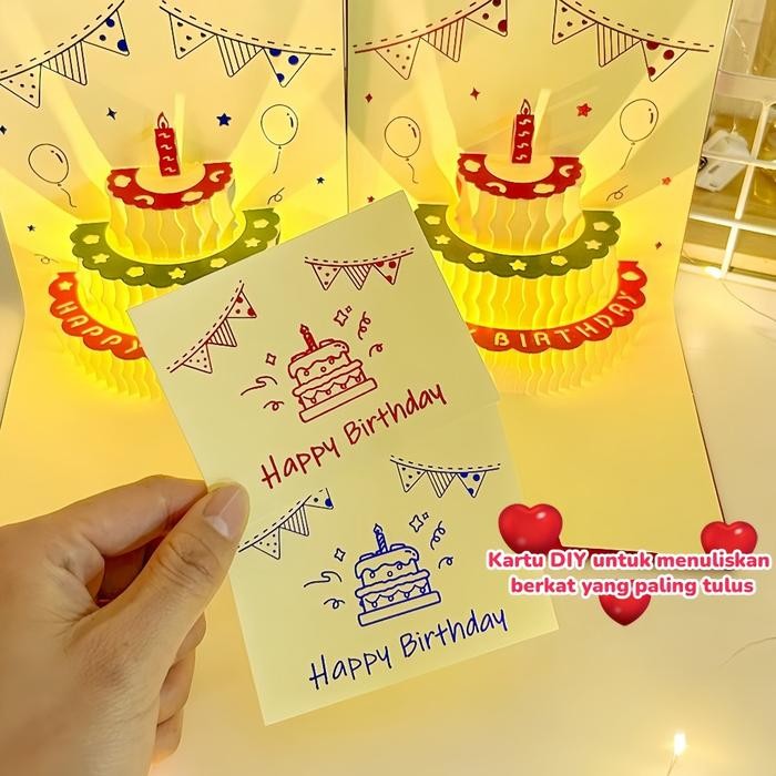 

Musik Kartu Ucapan 3d Ulang Tahun Dengan Cahaya Kue Ulang Tahun Cahaya Kartu Ucapan Dengan Amplop