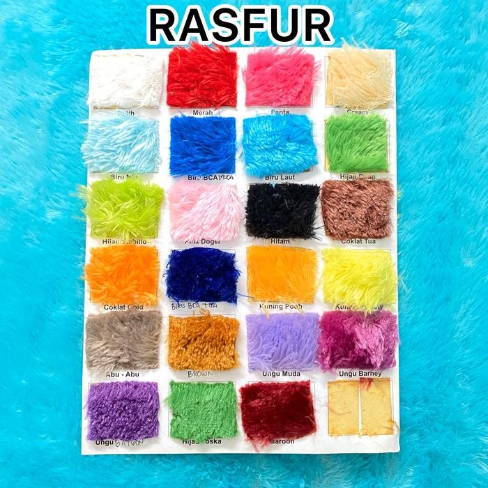 

BAHAN RASFUR 15mm dan 20mm (BAHAN BULU BONEKA)