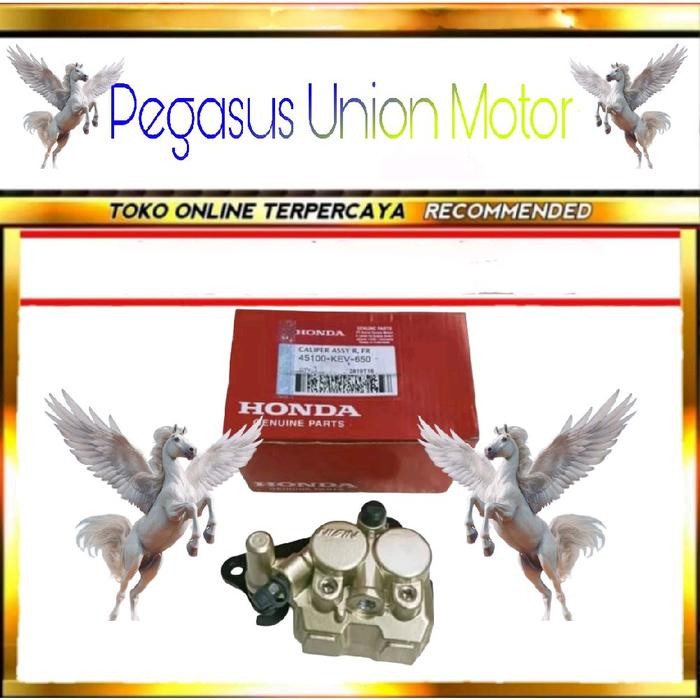 KALIPER CAKRAM DEPAN SUPRA X 125 KARISMA SUPRA FIT NEW REVO 100 SUPRA FIT LAMA GOLD KEV ORIGINAL