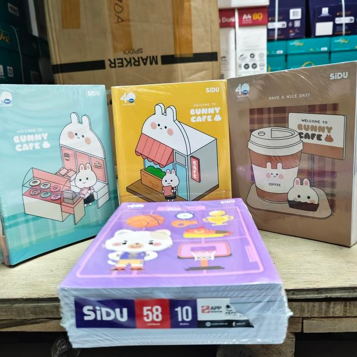 

Khusus Gosend! Buku Tulis Sidu 58 Lembar (1 Pak / 10 Pcs)