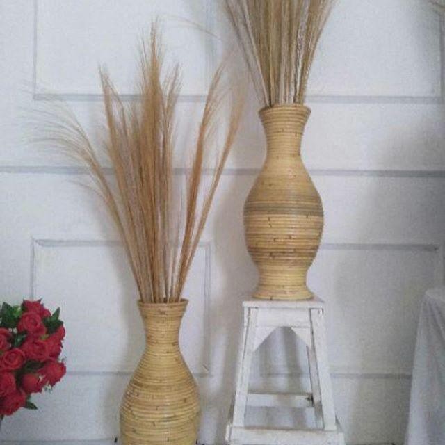 VAS POT BUNGA GUCI ROTAN CIREBON