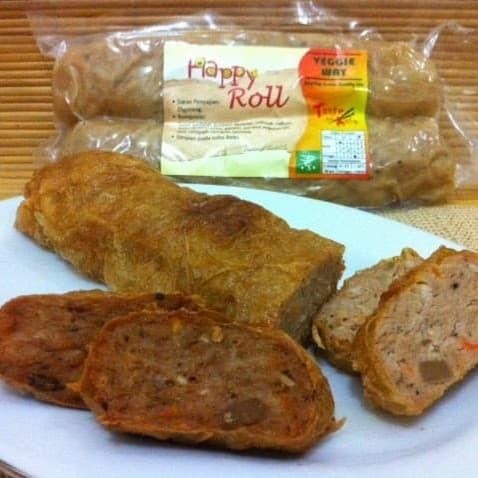 

Siap Kirim Veggie Way Happy Roll / Chun Kian / NGO Hiong / Go Hiong Vegetarian 200gr - Snack Vegan