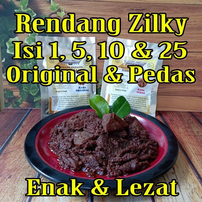 

Siap Kirim Rendang Minang Zilky Asli Padang 1kg - Daging Sapi Pedas Siap Saji Shopee