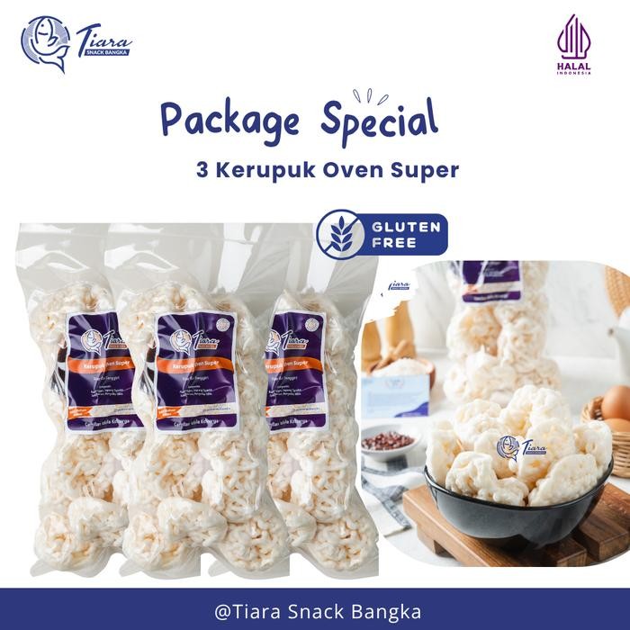 

SIAPKIRIM Paket Kerupuk Oven Super Ikan Tenggiri Asli Belinyu Bangka Krupuk Oven Ikan Tenggiri Halal