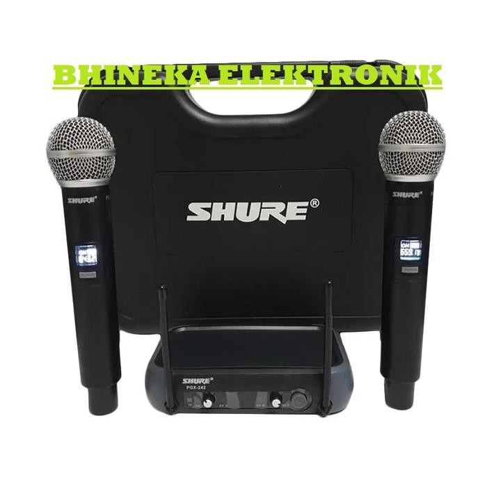 Mic Wireless Shure Pgx242 / Pgx 242 2Bh Mic Pegang + Koper Pgx242