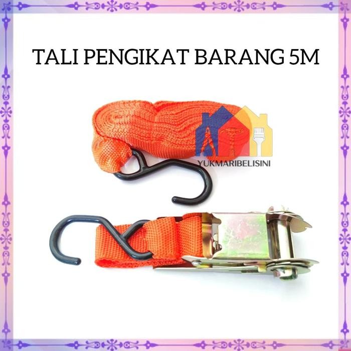 TERBARU TALI PENGIKAT BARANG DI MOTOR RATCHET TIE 5M TALI GESPER TIDON MURAH SIAP KIRIM PACKING AMAN