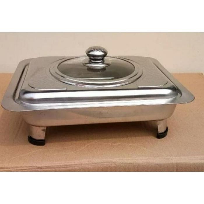 Tersedia Fast Food Dish Chafing Dish Stainless Steel - Tempat & Pemanas Makanan