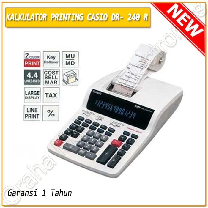 

kalkulator printing casio dr- 240 r kode 584