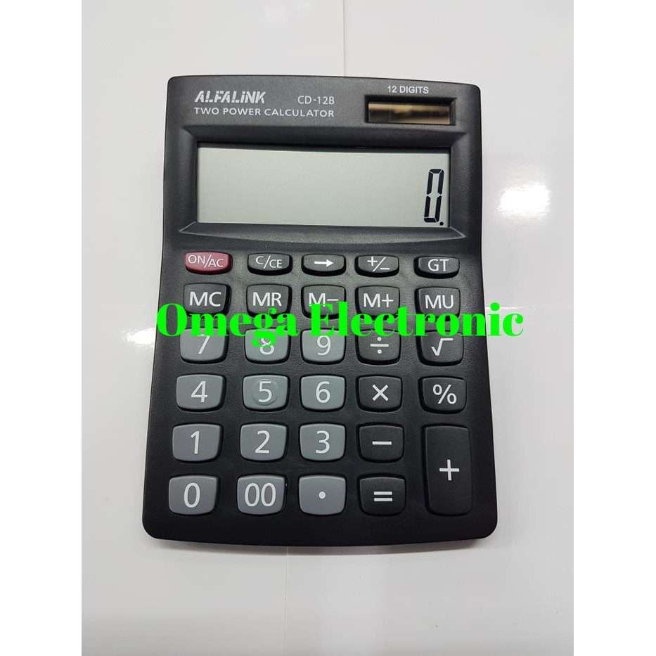 

alfalink calculator cd-12b - kalkulator meja office desktop cd 12 b kode 32