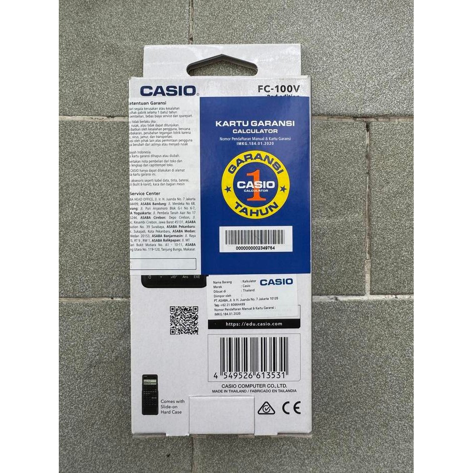 

casio fc 100 v / calculator financial kode 305