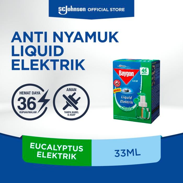 

Baygon Liquid Elektrik Refill Eucalyptus 33ml
