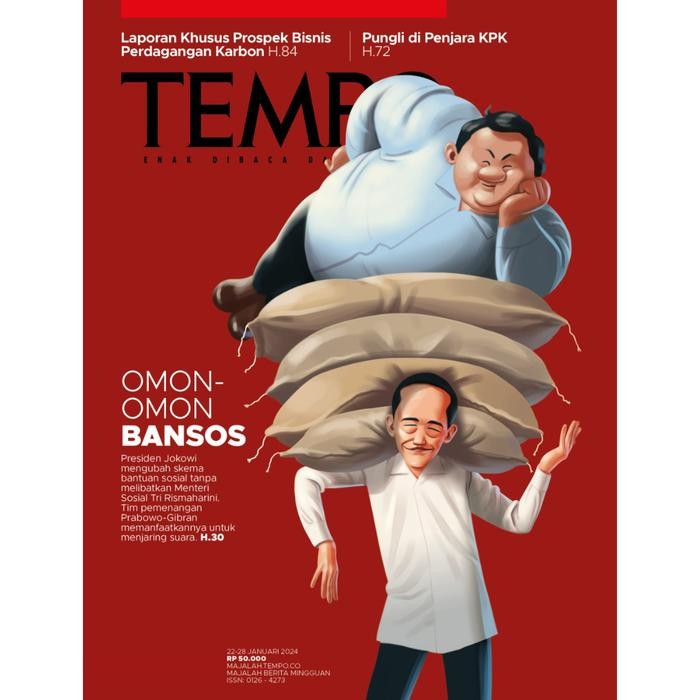 

Majalah Tempo Ed 5249 OMON OMON BANSOS ( 22 JANUARI 2024 )