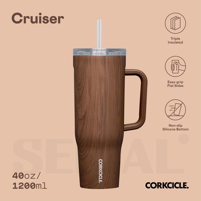 

CORKCICLE Cruiser 40oz - Walnut Wood