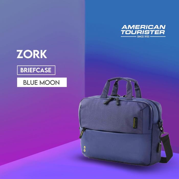 American Tourister Zork Briefcase AS - Blue Moon