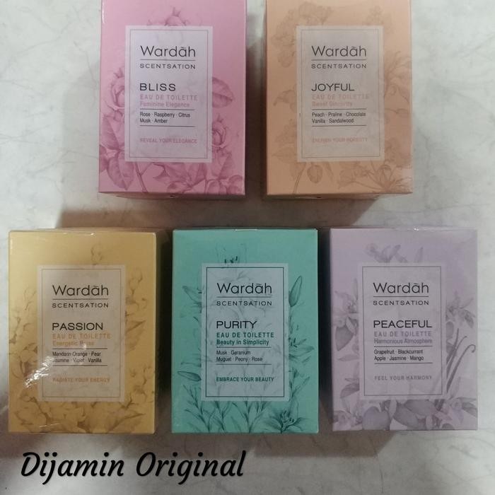 

Wardah Scentsation Bliss/Joyful/Peaceful/Purity/Passion parfum EDT