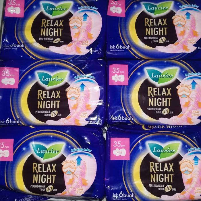 

Laurier Relax Night Wing 35cm isi 6pcs x 6 pcs (36pcs)