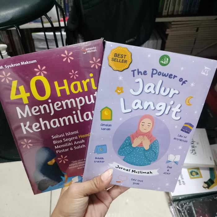 

Paket 2 buku 40 hari menjemput kehamilan, dan the power of jalur langit. langsung dapat 2 buku.