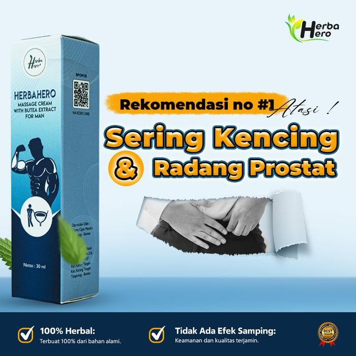 

Herbahero Prostat Cream Massage Cream For Men I Mengatasi Infeksi Saluran Kencing ISK