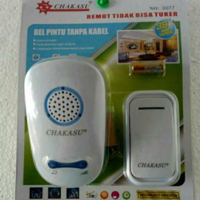 Bell Bel Pintu Rumah Wireless 1 Tombol / 2 Tombol akasu / Hattasu /