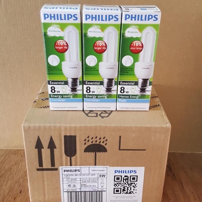 LAMPU PHILIPS ESSENTIALS 8W PUTIH