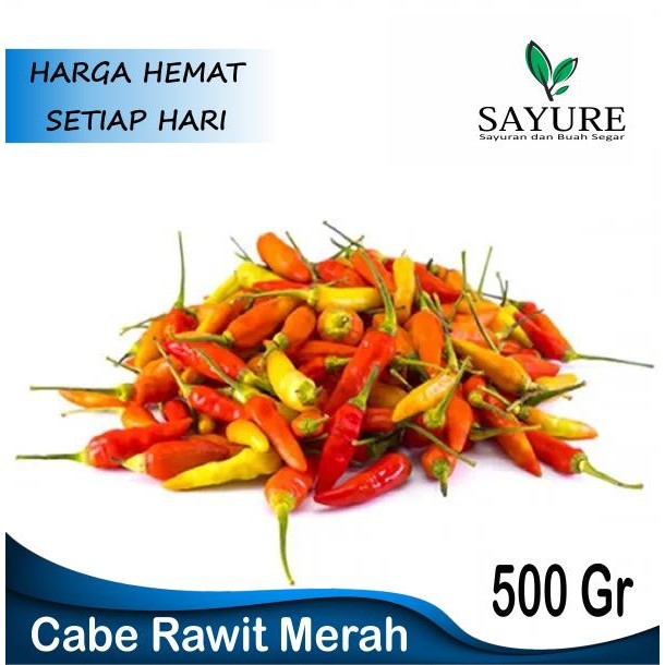

LUXEHEALTH- Cabe Cabai Rawit Merah Murah 500 Gr