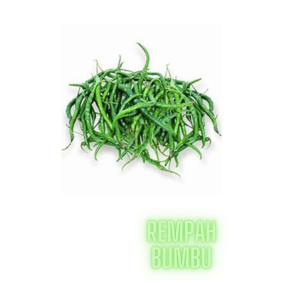 

LUXEHEALTH- Cabai Hijau Keriting Super (1/4 Kg) - (1/2Kg) - (1Kg)