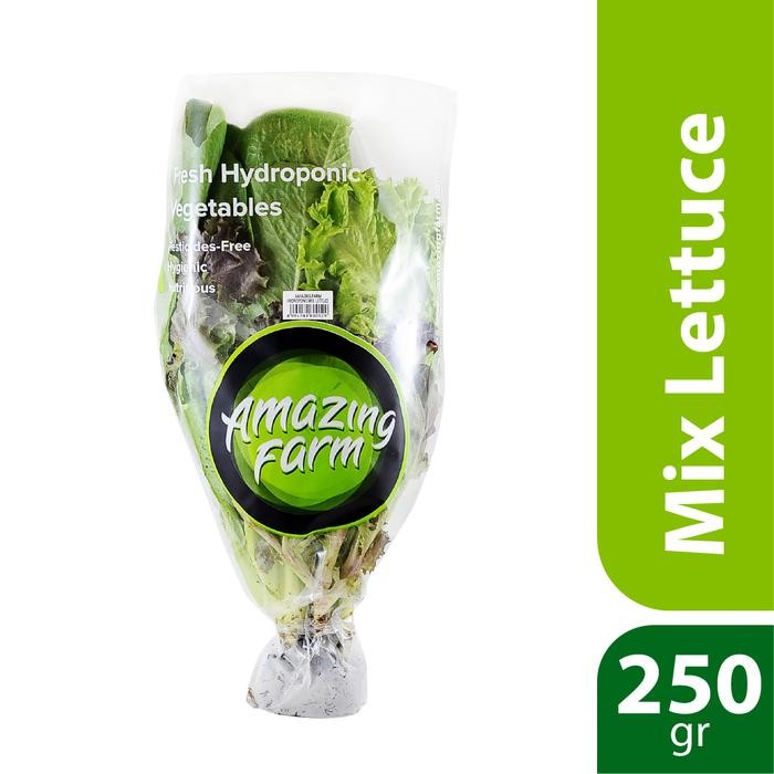 

LUXEHEALTH- Mix Lettuce Hidroponik 250 Gram Amazing Farm