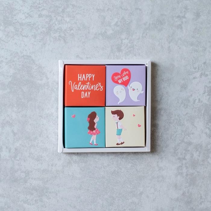 

Kado Coklat Valentine Box 4pcs - Letter Box - Paket Valentine