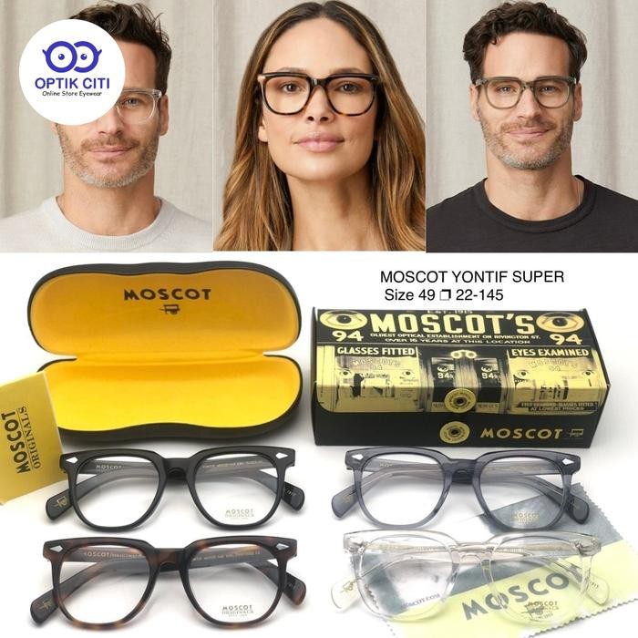Frame Kacamata Pria Moscot Yontif Grade Original