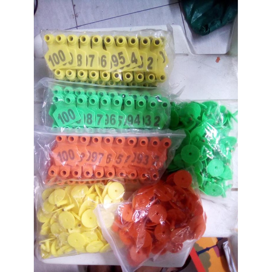 

Ready Ear Tag Bernomor Ternak 5 X 4 Cm