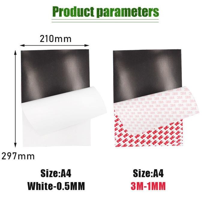 Magnet Lembaran Strip Sheet Karet Rubber A4 30cm x 20cm Tebal 1mm Magnet sheet lembaran