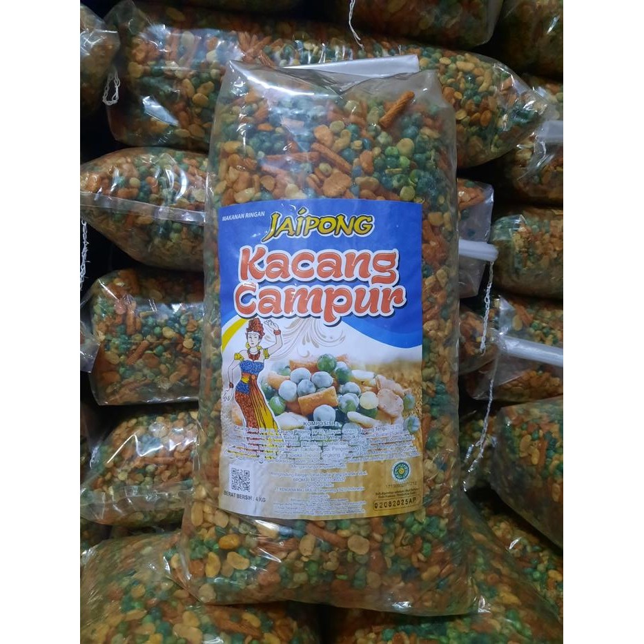 

Kacang Campur Mix Jaipong 4 KG Food Snack