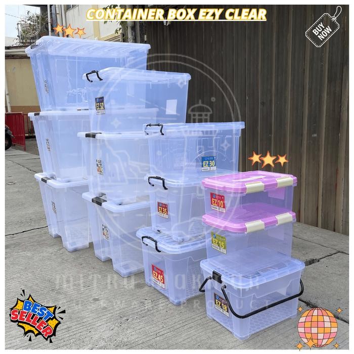 EZY STORAGE BOX CONTAINER BOX EZY TRANSPARAN EZY 10 15 18 30 35 45