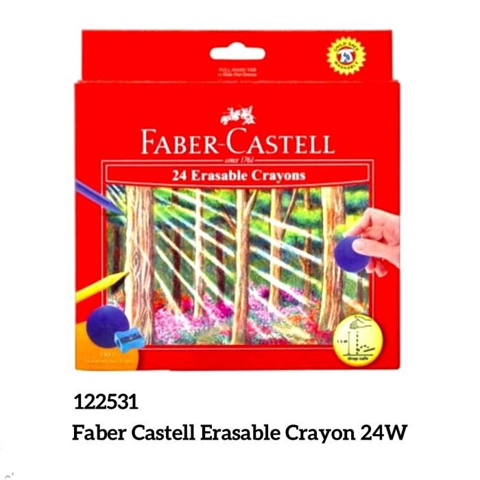 

Bisa Gosend! Faber-Castell Erasable Crayons 24 122531