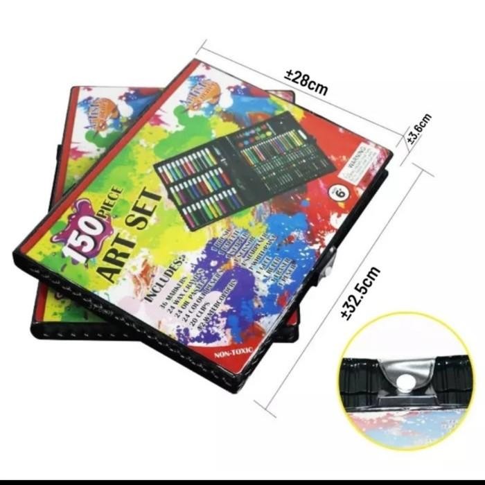 Crayon Pensil Warna Art 150 Pcs/Alat Mewarnai Anak Lengkap 150 Pcs