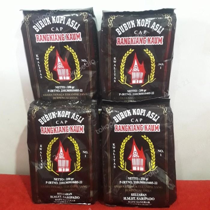 

Kopi rangkiang kaum Original Batusangkar 1kg (4x250 gram)