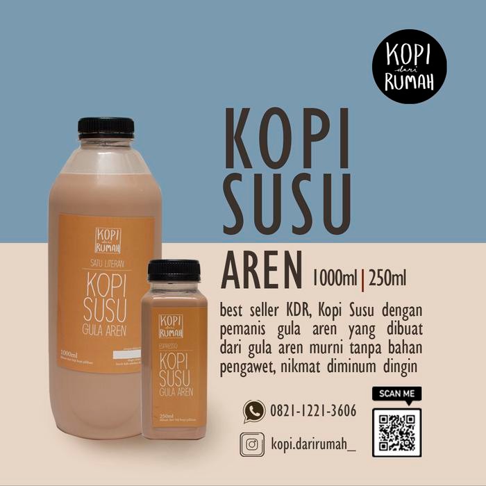 

Kopi Susu Gula Aren KOPI DARI RUMAH 1000 ML / 1 LITER