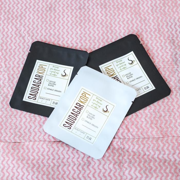 

SAUDAGAR KOPI Drip Coffee FILTER ROAST - 5 Paper Filters per box