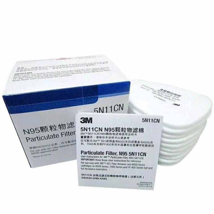 Pilihan- Filter Masker 3M 5N11 N95 Refill Seri 6000 Dan 7000