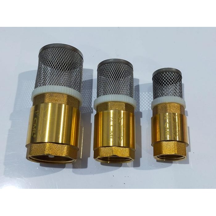Pilihan- Foot Valve/Foot Klep/Tusen Kuningan 3/4"-1/2"-1" -Cml