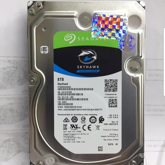 Hardisk 8TB seagate Skyhawk Surveilance Khusus cctv harddisk 8 TB