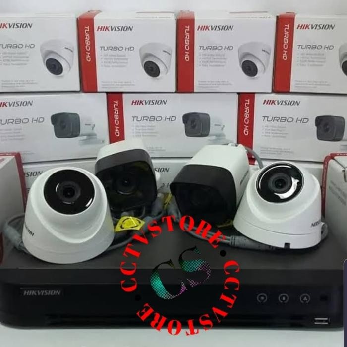 PAKET CCTV 4 CHANNEL 8MP HIKVISION PAKET CCTV 4 CHANNEL HIKVISION 8MP
