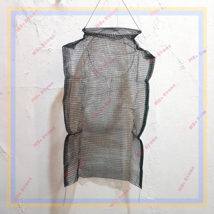 Korang waring kecil keramba wadah tempat ikan warna hitam