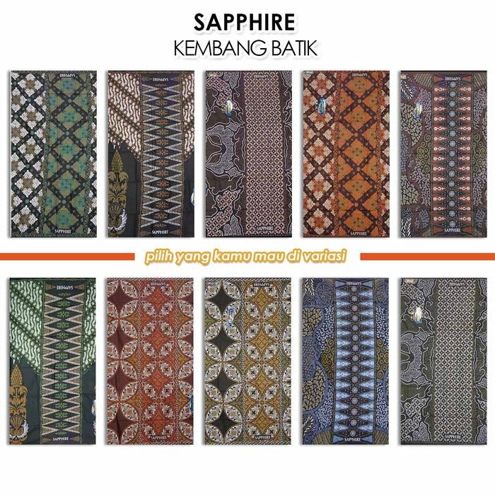 Sarung Sapphire Kembang Motif Batik