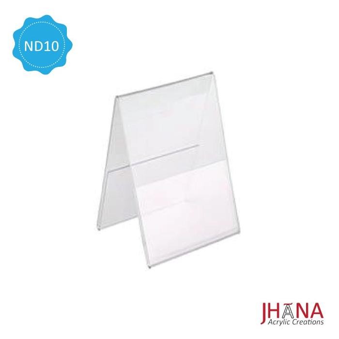 

Acrylic Name Desk Nd10A5P - Display Brosur Papan Nama Original