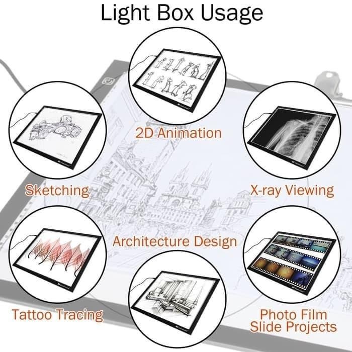 

Drawing Tracing A3 Copy Board Papan Jiplak Led Light Pad Gambar Slim