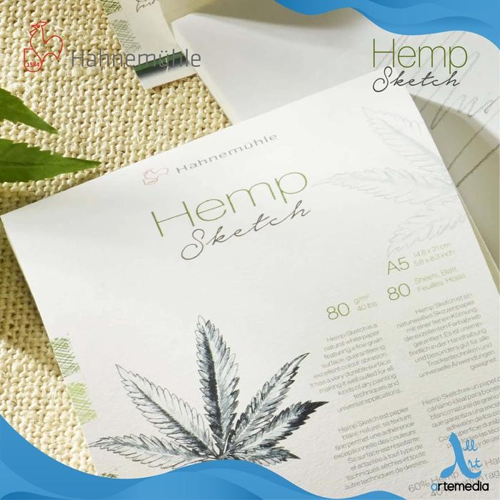 

Hahnemuhle Hemp Sketch Drawing Paper Pad A5 Buku Sketsa Ramah Lingkungan
