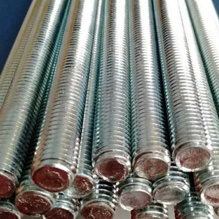 Pilihan- As Drat Long Drat M8 X 3 Meter Full Drat Galvanis